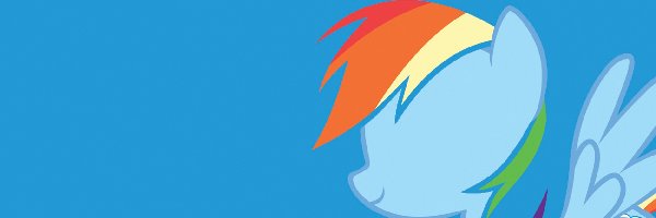 Tło, Niebieskie, Rainbow Dash