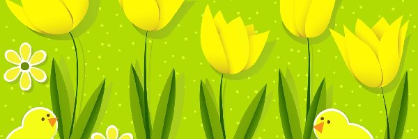 Tulipany, Kurczaczki, Wielkanoc
