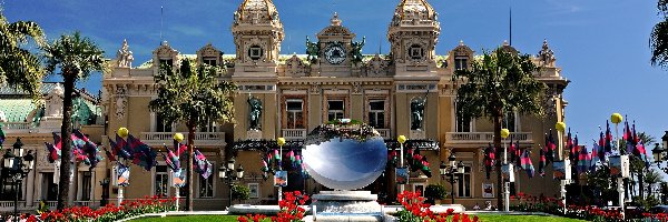 Ogród, Monako, Monte Carlo, Pałac