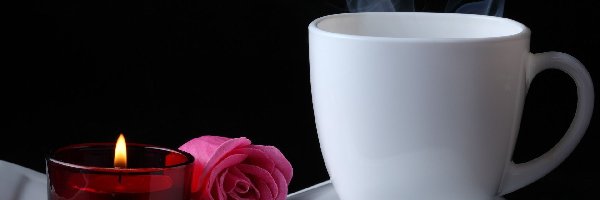 Róża, Świeca, Kawa