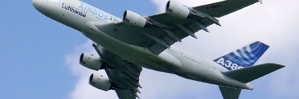 Airbus A380, Silniki, Niebo, Samolot