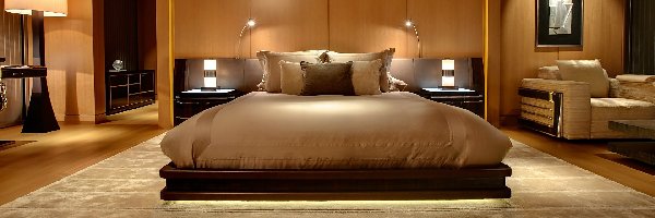 Wnętrze, Łóżko, Sypialnia, Dom