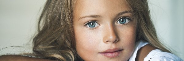 Dziewczynka, Blondynka, Kristina Pimenova, Niebieskie, Oczy