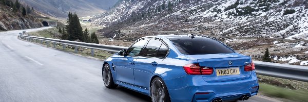 Niebieskie, M4, BMW, Góry, Droga