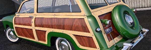 Ford Woody Station Wagon, 3D, 1949, Zabytkowy