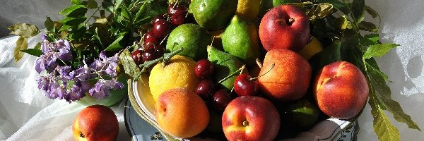 Owoce, Nektarynki, Waza