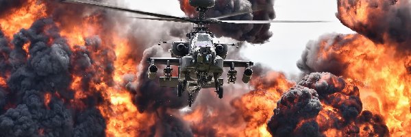 Wybuch, Ogień, Dym, Śmigłowiec szturmowy Bell AH-1 Cobra