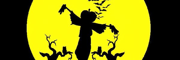 cmentarz, księżyc, Halloween