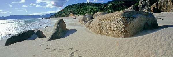 Plaża, Góry, Skały, Wybrzeże