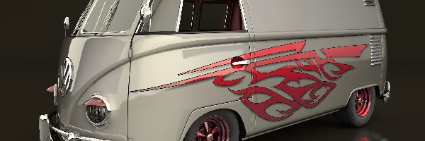 1950, 3D, Zabytkowy, Volkswagen T1