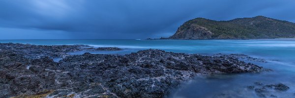 Nowa Zelandia, Wybrzeże, Przylądek Cape Reinga, Morze, Zatoka Tapotupotu Bay