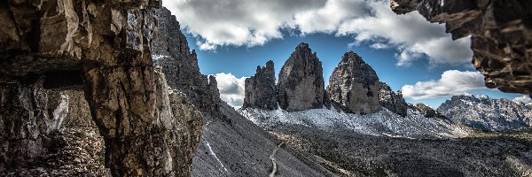 Alpy, Włochy, Dolomity, Góry