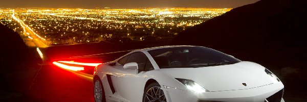 Lamborghini Gallardo, Droga, LP560, Biały