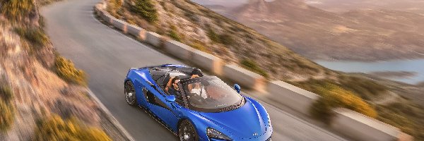 Droga, McLaren 570S Spider, Niebieski