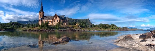 Rzeka, Budowla, Kamienie, Norwegia