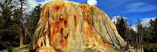 Kolorowa, Park Narodowy Yellowstone, Skała, Stany Zjednoczone