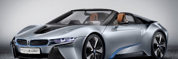 BMW i8 Spyder Concept, Srebrne