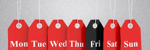 Zawieszki, Etykiety, Black Friday
