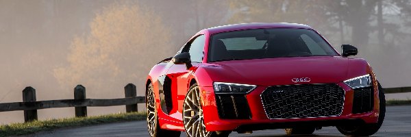 2016, Audi R8 V10 Plus Coupé 5.2 FSI S Tronic Quattro, Czerwone