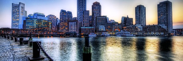 Boston, Panorama, Port