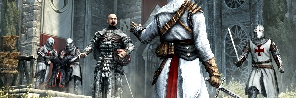 Templariusze, Postać, Altair ibn La-Ahad, Assassins Creed Revelations, Gra, Al Mualim, Pojmanie