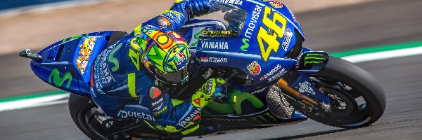 Prędkość, Yamaha YZR-M1, Silverstone Circuit, Grand Prix Wielkiej Brytanii 2017, Valentino Rossi, MotoGP, Wyścigi, Motocykl