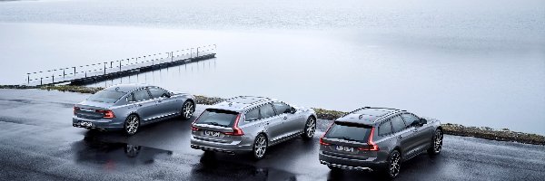 Dwa Volvo V90 Cross Country, Volvo S90 Sedan