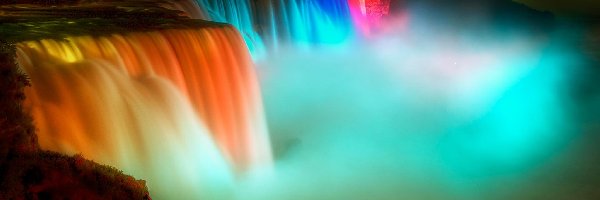 Iluminacje, Niagara, Wodospad
