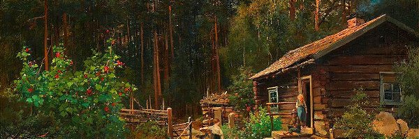 Kobiety, Reprodukcje Obrazów, Chata, Las