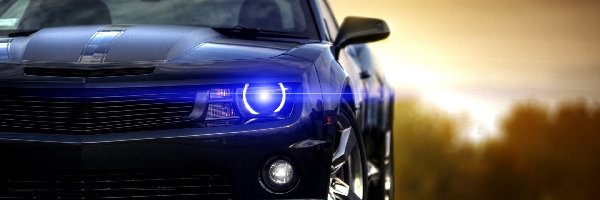 Światło, Camaro, Chevrolet, Samochód