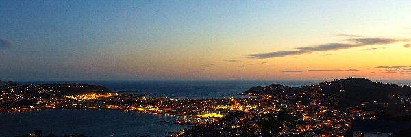 Nowa Zelandia, Noc, Miasto, Wellington
