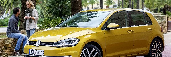 Mężczyzna, 2017, Kobieta, Palmy, Facelift, Volkswagen Golf 7
