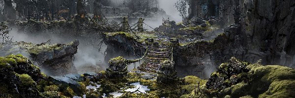Gra, Sceneria, God of War, Most
, Skały