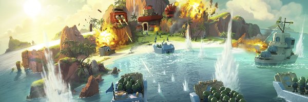 Strategia, Grafika 3D, Boom Beach, Gra