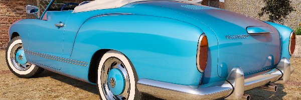 Zabytkowy, 1955, Volkswagen Karmann Ghia Cabrio