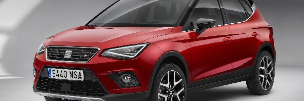 2017, Seat Arona, Czerwony