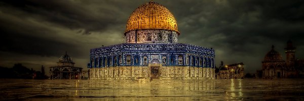 Kopuła, Meczet, Izrael, Jerozolima, Sanktuarium, Na, Skale, Budowla