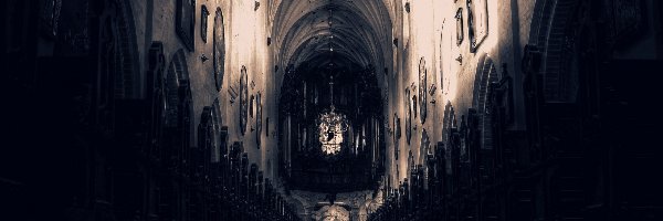 Korytarz, Wnętrze, Hol, Obrazy, Sklepienie