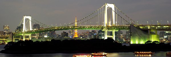 Rainbow Bridge, Japonia, Tokio, Most