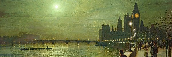 Obraz, Big Ben, Londyn, Malarstwo