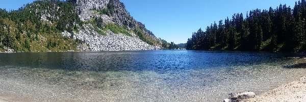 Góry, Las, Lato, Jezioro