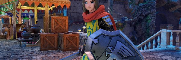 Gra, Postać, Dragon Quest XI, Miecz, Tarcza