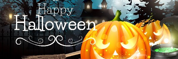 Dynia, Noc, Zamek, Halloween