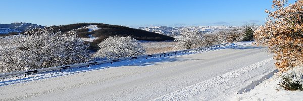 Śnieg, Droga, Zima