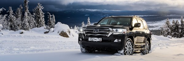 Toyota Land Cruiser, Zima, 2016, Czarna