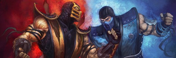 Ogień, Scorpion, Lód, Cios, Sub Zero, Mortal Kombat