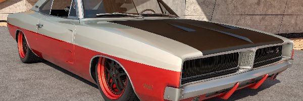 Zabytkowy, 1969, Dodge Charger R/T