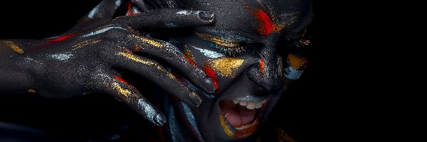 Bodypainting, Kobieta, Pomalowana