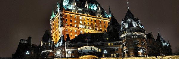 Hotel, Chateau Frontenac, Zamek, Kanada, Quebek