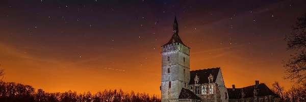 Zamek Horst, Gmina Holsbeek, Kasteel van Horst, Noc, Belgia